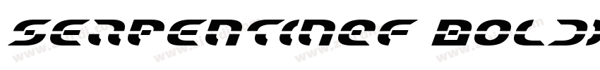 SerpentinEF BoldItal字体转换